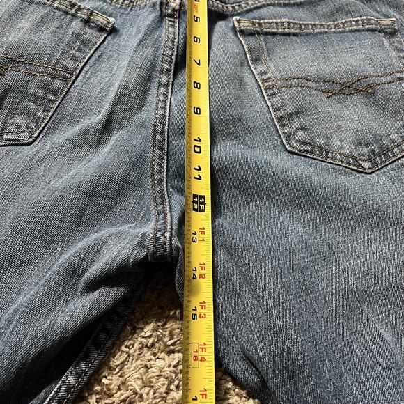 Levi's Signature S61 Relaxed Straight Leg Jeans Men's 36x30 Blue Distressed - Picture 4 of 9